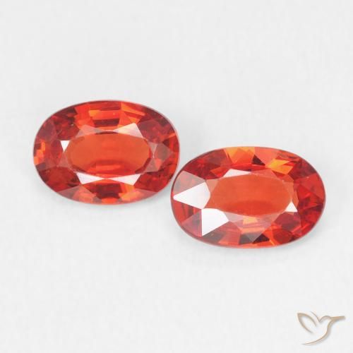 0.96ctw Naturale Rosso intenso Zaffiro, Ovale, VVS-VS