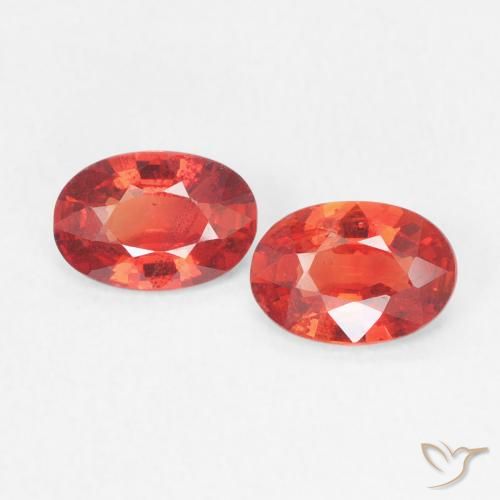 0.84ctw Naturale Rosso intenso Zaffiro, Ovale, VVS-VS