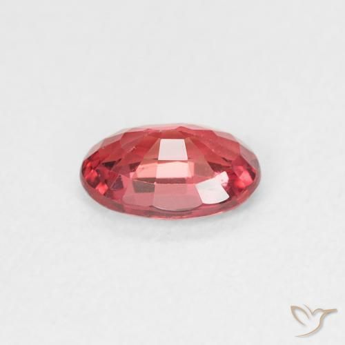 Zaffiro Rosso medio naturale da 0.55 ct, Ovale, VVS