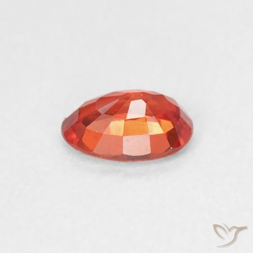 Zaffiro Rosso medio naturale da 0.56 ct, Ovale, VVS