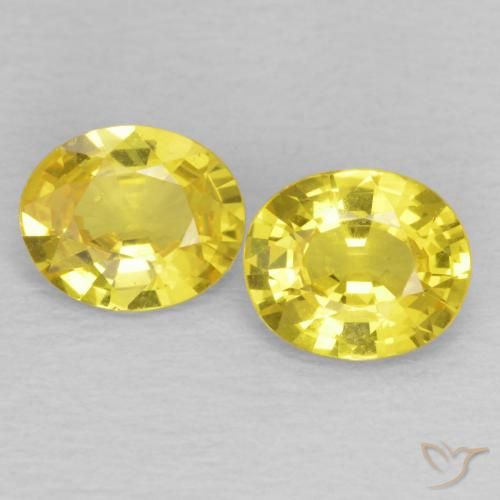 1.23ctw Naturale Giallo cibernetico Zaffiro, Ovale, VS