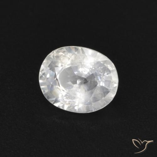 Zaffiro Bianco naturale da 0.49 ct, Ovale, VS