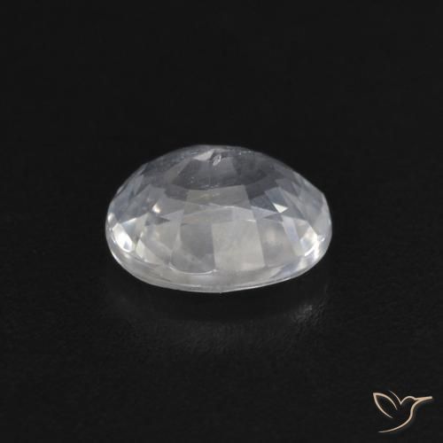 Zaffiro Bianco naturale da 0.49 ct, Ovale, VS