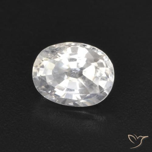 Zaffiro Bianco naturale da 0.53 ct, Ovale, VS