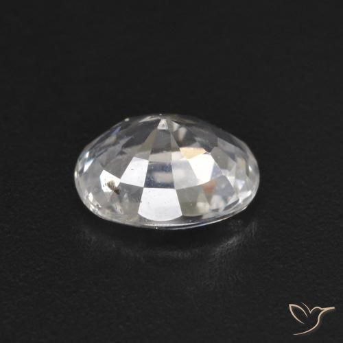 Zaffiro Bianco naturale da 0.53 ct, Ovale, VS