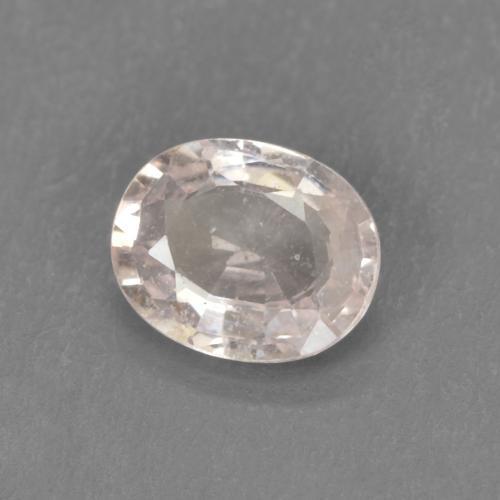 Zaffiro Rosa chiaro naturale da 0.50 ct, Ovale, VS