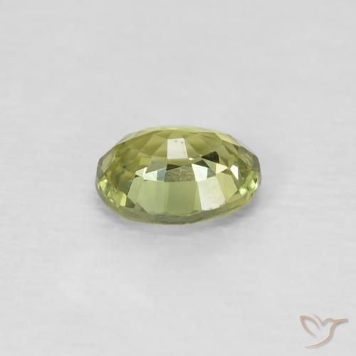 Zaffiro Giallo medio naturale da 0.52 ct, Ovale, VS