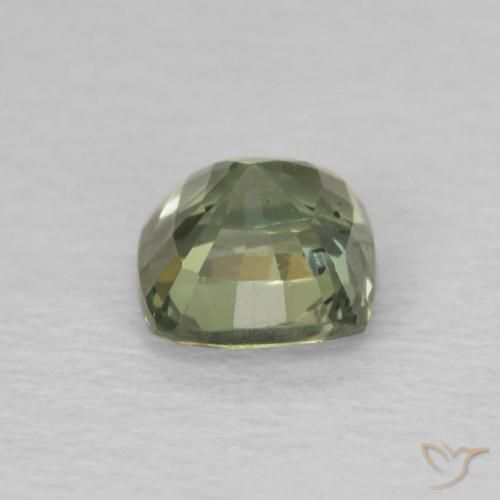 Zaffiro Verde chiaro naturale da 0.63 ct, Cuscino, VS