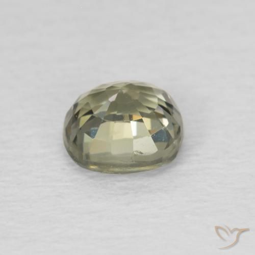 Zaffiro Verde foresta chiaro naturale da 0.54 ct, Cuscino, VS