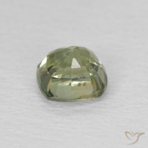 Zaffiro Verde chiaro naturale da 0.64 ct, Cuscino, VS