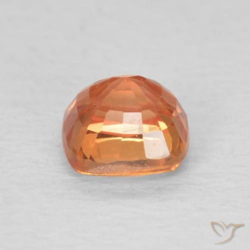 Zaffiro Rosso medio naturale da 0.65 ct, Cuscino, VVS