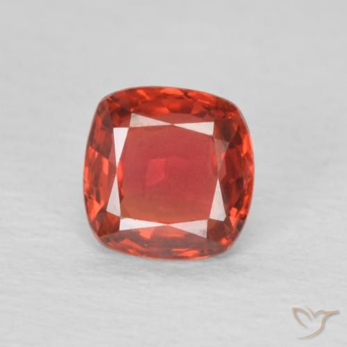 0.47ct Naturale Rosso medio Zaffiro, Cuscino, VVS