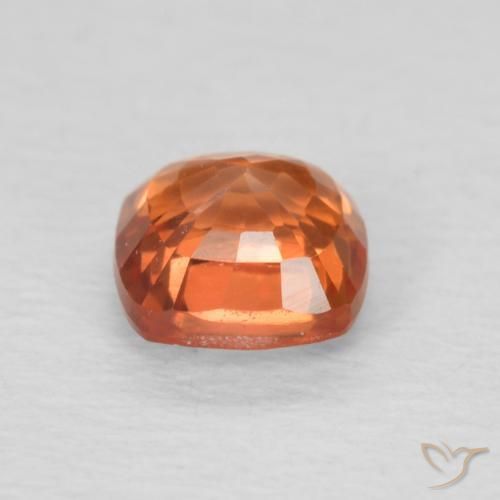 Zaffiro Arancio Medio naturale da 0.61 ct, Cuscino, VVS
