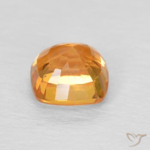 Zaffiro Arancio Medio naturale da 0.71 ct, Cuscino, VVS-VS