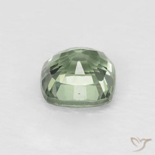 Zaffiro Menta chiara naturale da 0.61 ct, Cuscino, VVS