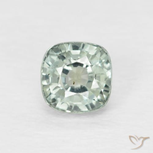 0.59ct Naturale Menta chiara Zaffiro, Cuscino, VVS-VS