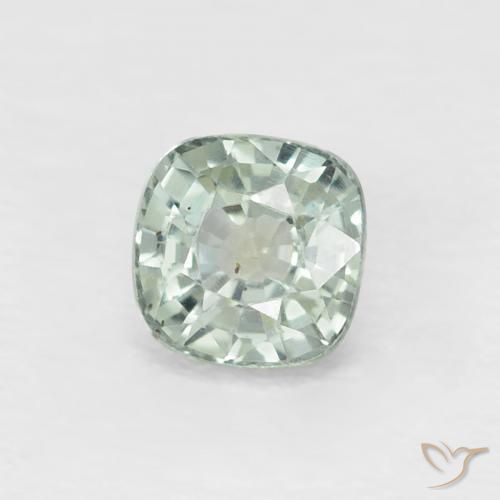 Zaffiro Menta chiara naturale da 0.59 ct, Cuscino, VVS-VS