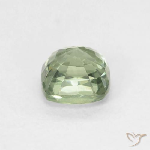 Zaffiro Verde Salvia Chiaro naturale da 0.63 ct, Cuscino, VS