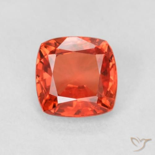 0.62ct Naturale Rosso medio Zaffiro, Cuscino, VVS-VS