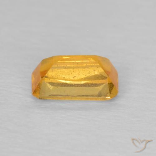 Zaffiro Arancio-Oro naturale da 0.41 ct, Ottagonale / Taglio smeraldo, VS