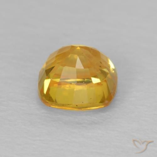 Zaffiro Dorato medio naturale da 0.72 ct, Cuscino, VS