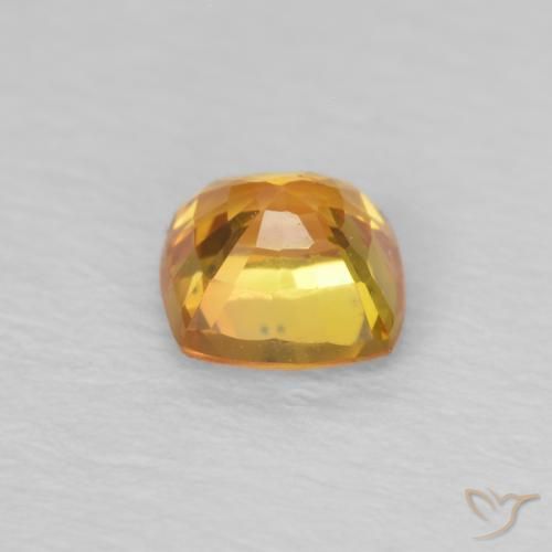 Zaffiro Marrone arancio naturale da 0.49 ct, Cuscino, VS