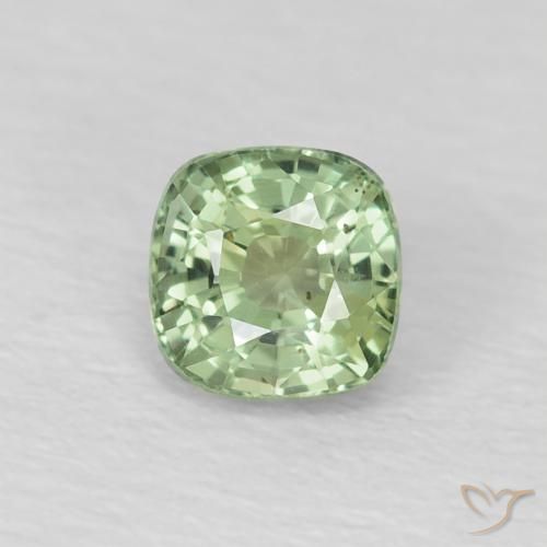 0.59ct Naturale Verde pallido Zaffiro, Cuscino, VS