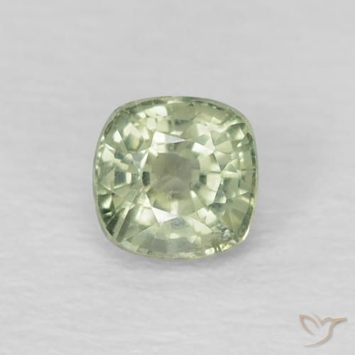 0.56ct Naturale Verde Salvia Chiaro Zaffiro, Cuscino, VS