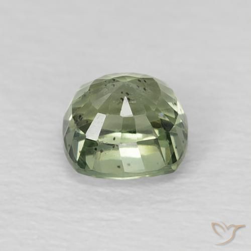 Zaffiro Verde medio naturale da 0.75 ct, Cuscino, VS