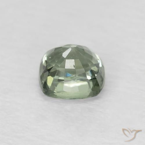 Zaffiro Verde foresta naturale da 0.54 ct, Cuscino, VS