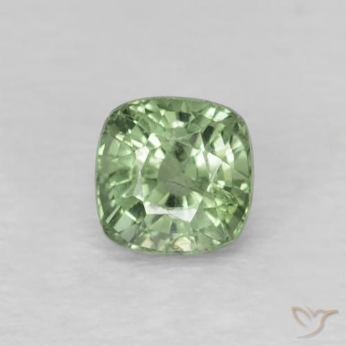 0.62ct Naturale Verde pallido Zaffiro, Cuscino, VS