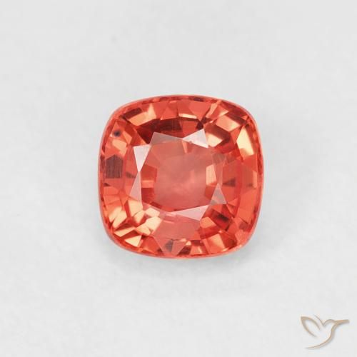 0.52ct Naturale Rosso cremisi brillante Zaffiro, Cuscino, VVS-VS