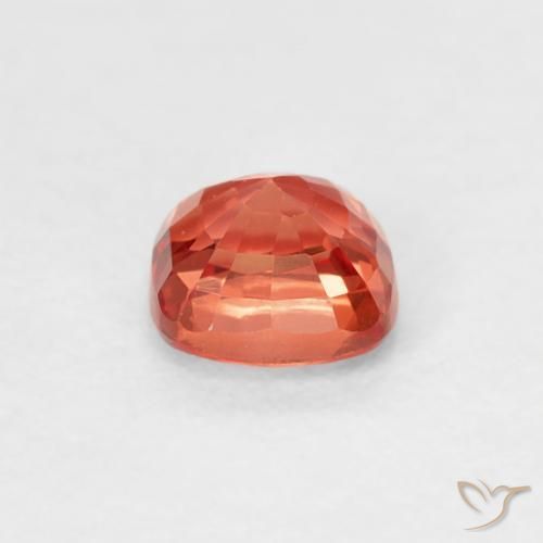Zaffiro Rosso cremisi brillante naturale da 0.52 ct, Cuscino, VVS-VS