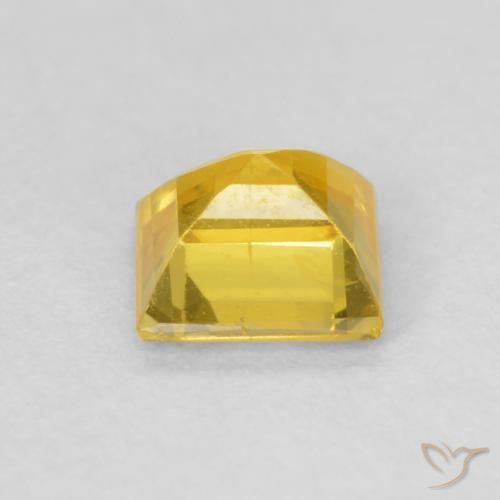 Zaffiro Giallo miele naturale da 0.59 ct, Quadrato, VS