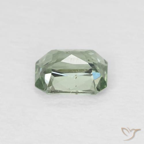 Zaffiro Verde foresta naturale da 0.53 ct, Ottagonale / Taglio smeraldo, VVS