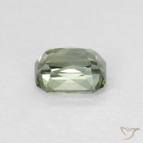 Zaffiro Verde medio naturale da 0.59 ct, Ottagonale / Taglio smeraldo, VVS