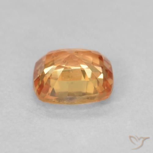 Zaffiro Arancio Medio naturale da 0.50 ct, Cuscino, VVS-VS