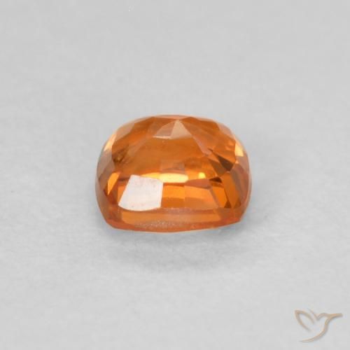 Zaffiro Arancione Ambra naturale da 0.49 ct, Cuscino, VS