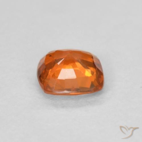 Zaffiro Arancione rossastra naturale da 0.47 ct, Cuscino, VS