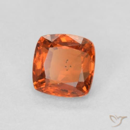 Zaffiro Arancione rossastra naturale da 0.60 ct, Cuscino, VS