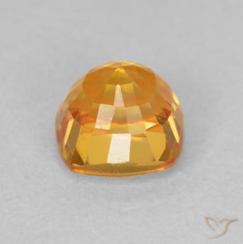Zaffiro Arancio Medio naturale da 0.73 ct, Cuscino, VVS-VS