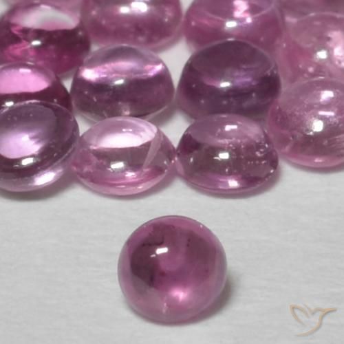0.10ct Naturale Viola medio Zaffiro, Rotondo, Trasparente