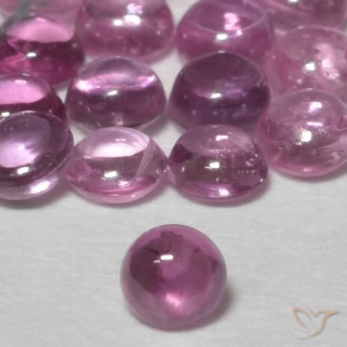 Zaffiro Viola medio naturale da 0.10 ct, Rotondo, Trasparente