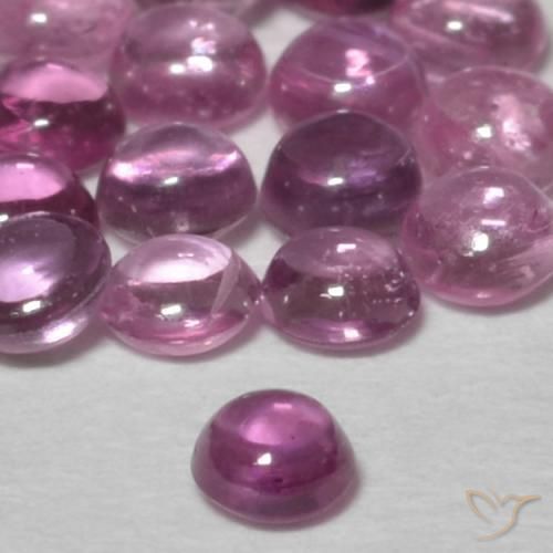 Zaffiro Viola medio naturale da 0.10 ct, Rotondo, Trasparente