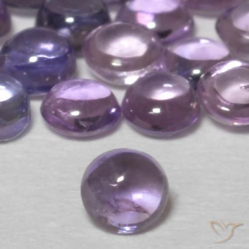 0.11ct Naturale Viola medio Zaffiro, Rotondo, Trasparente