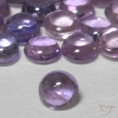 Zaffiro Viola medio naturale da 0.11 ct, Rotondo, Trasparente
