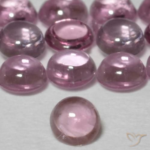 Zaffiro Rosa medio naturale da 0.12 ct, Rotondo, Trasparente
