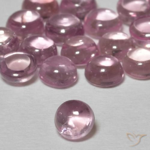 Zaffiro Rosa chiaro gomma da masticare naturale da 0.30 ct, Rotondo, Trasparente