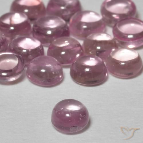 Zaffiro Rosa chiaro gomma da masticare naturale da 0.30 ct, Rotondo, Trasparente