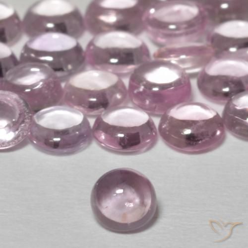 0.27ct Naturale Rosa lavanda Zaffiro, Rotondo, Trasparente